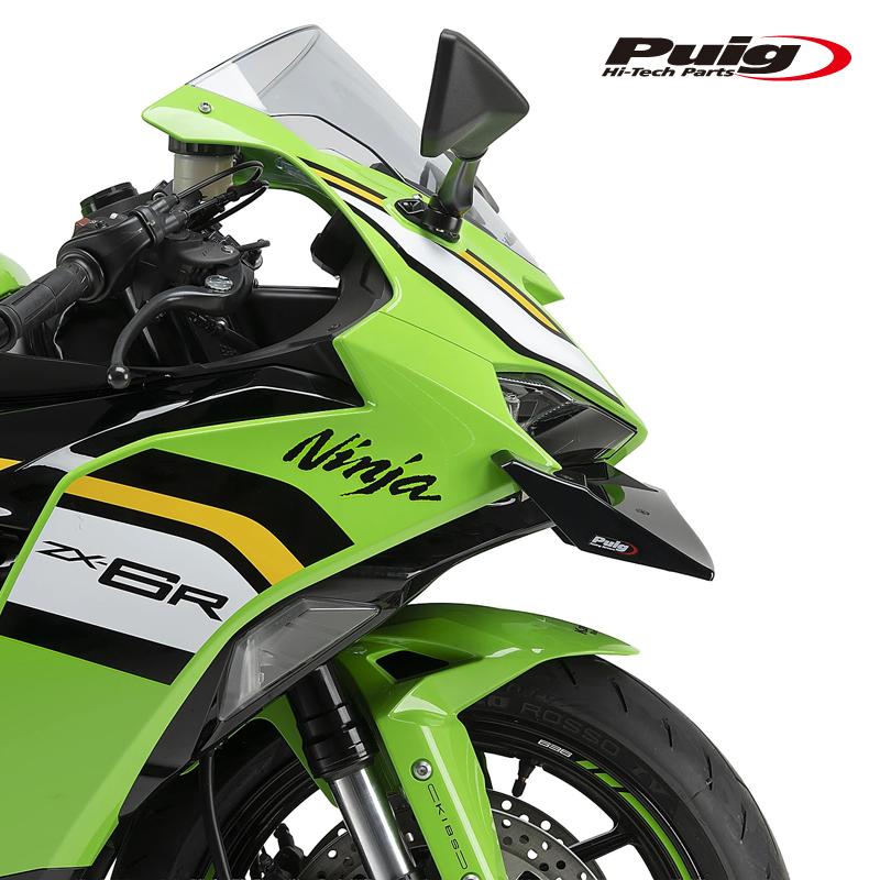 新品 FK106 Puig（プーチ） Puig 22660N FRONTAL SPOILER GP [BLACK] KAWASAKI ZX