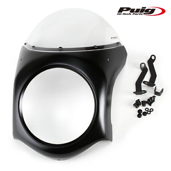 Puig（プーチ） Puig 3143W RETRO SEMI FAIRING [CARBON LOOK/CLEAR