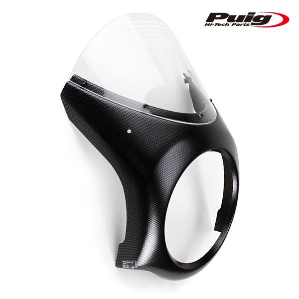 Puig（プーチ） Puig 3143W RETRO SEMI FAIRING [CARBON LOOK/CLEAR