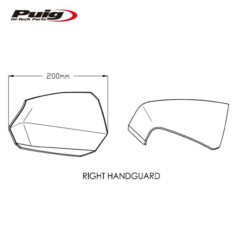 Puig 3488W HANDGUARDS MAXISCOOTER [CLEAR] Kawasaki J125/J300 YAMAHA NMAX 125/155/T-MAX 530/DX/SX プーチ プーチ ハンドガード マキシスクーター｜rambutan｜05