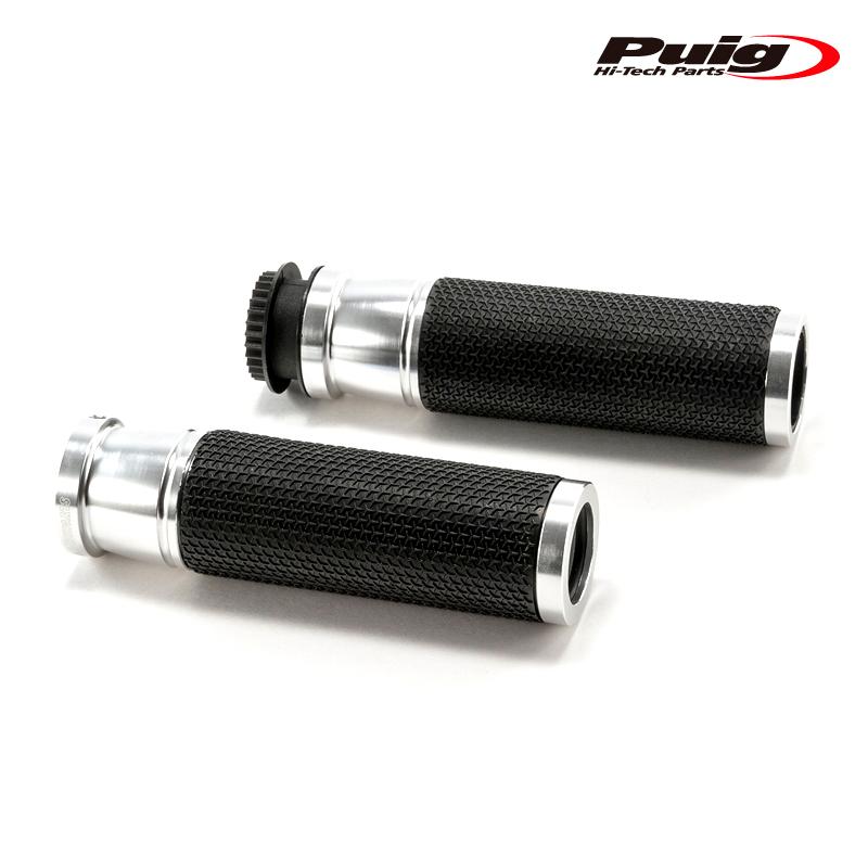 専用商品 Puig（プーチ） Puig 3553P HI-TECH ASCENT GRIPS [SILVER] 123mm 汎用