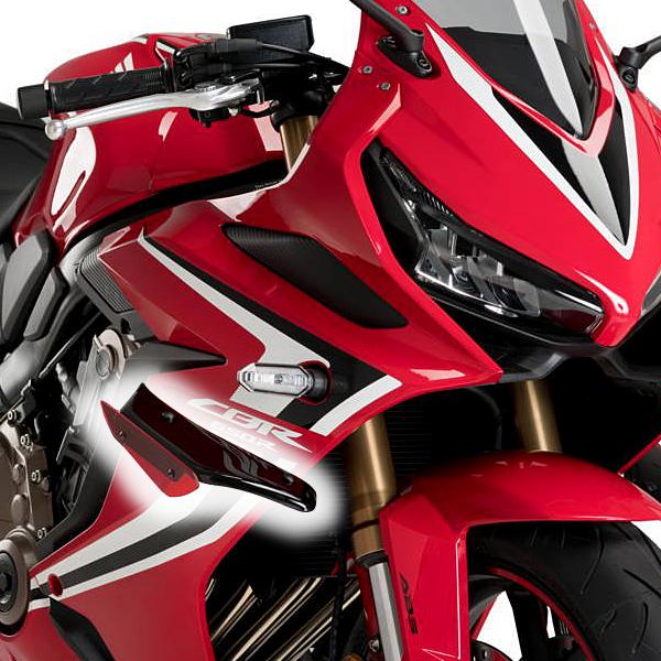 CBR650R用 カーボン調ウイングレット Puig（プーチ） Puig 3569R SIDE SPOILER WINGLET [RED] HONDA CBR650R