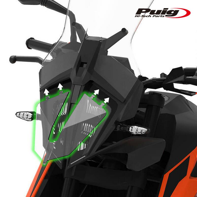 Puig（プーチ） Puig 3758W HEAD LIGHT PROTECTOR [CLEAR] KTM 790 