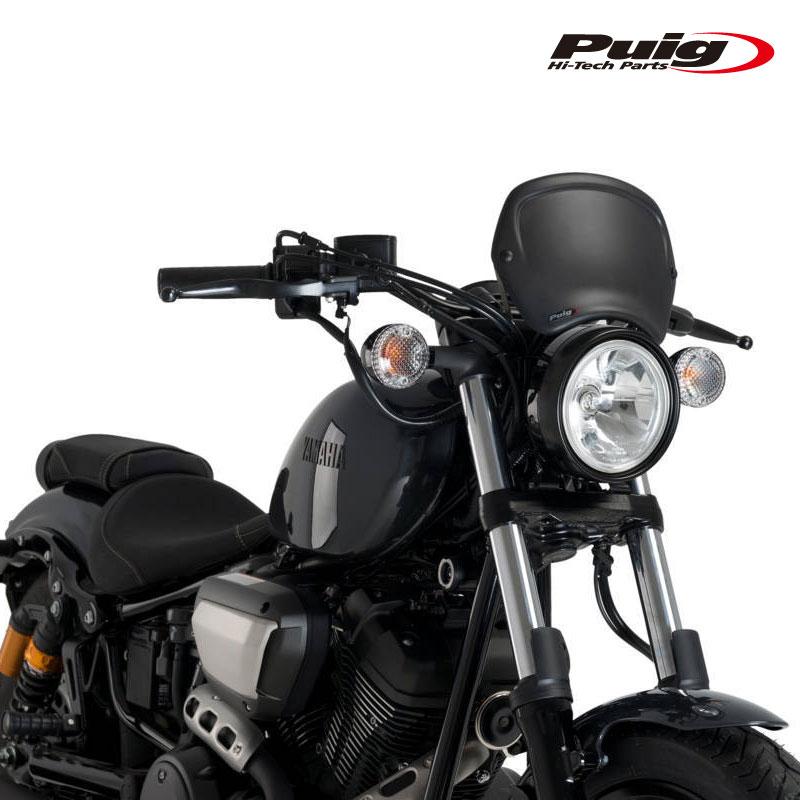 Puig（プーチ） Puig 3812J FRONT PANEL [MATT BLACK] YAMAHA XV950