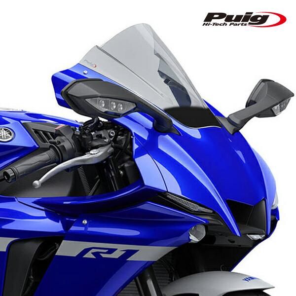 Puig YAMAHA YZF-R1 2009-2014プーチ スクリーン中古品 Puig（プーチ） Puig 3826H RACING-SCREEN [SMOKE] YAMAHA YZF-R1 /R1M