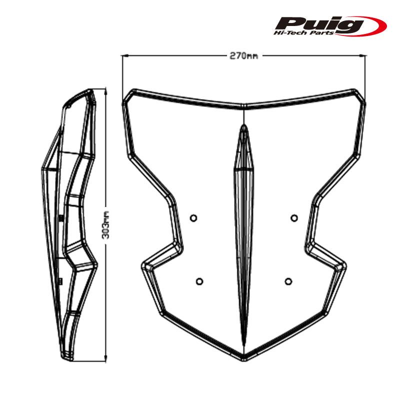 Protection Moteur PUIG R12 Pour Yamaha MT-125 2015-2017 - Glissières De Cadre Noir