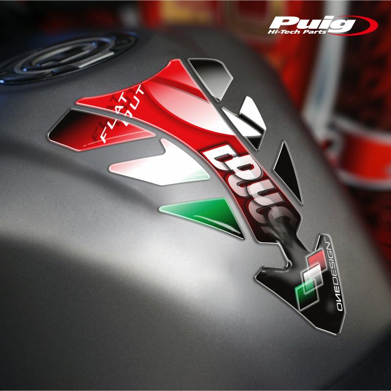 Puig（プーチ） Puig 5633R TANK PADS FUTURE [汎用] DUCATI [ RED