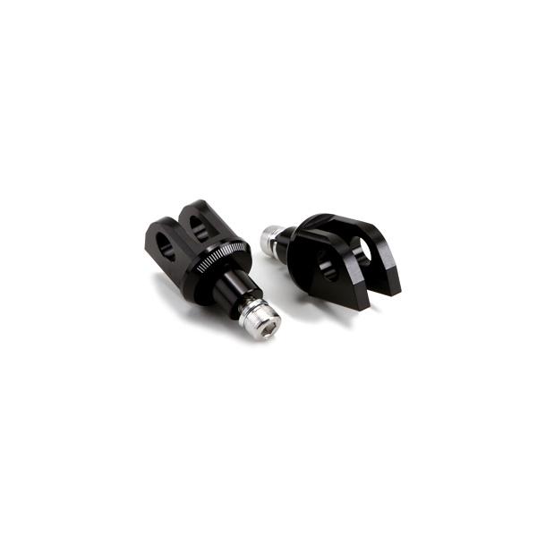 Kit Adaptateur Repose-Pieds Pilote Puig 6450N Noir - Pour Kawasaki Z750, Z1000, Z1000SX, ZZR1400 (Modèles 2003-2020)