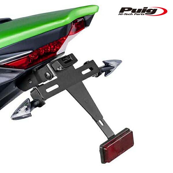 Kit Tail Tidy Pour Kawasaki Z1000/R 2014-2020 - Support Plaque Immatriculation Style Neat Avec Éclairage LED