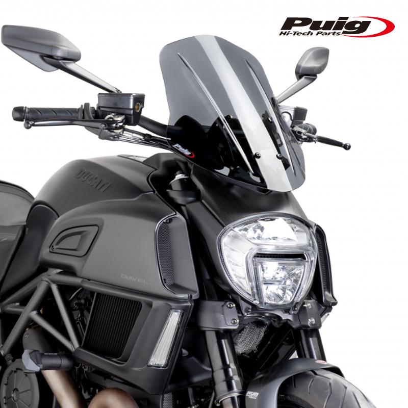 バイク用スクリーンカウル　グレー Puig（プーチ） Puig 7570F NEW GENERATION ADJUSTABLE [DARK SMOKE