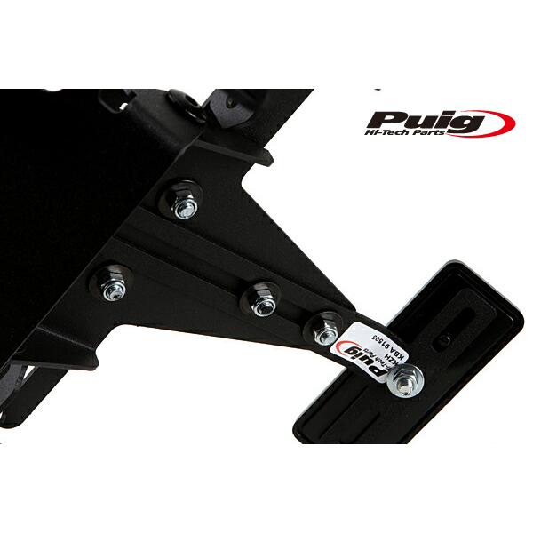 Puig 8541N LICENSE SUPPORTS BMW R1200R (15-18) R1200RS (15-18) R1250R (19-23) R1250RS (19-23) プーチ フェンダーレス BMW LICENSE SUPPORTS Puig R1200R R1200RS R1250R R1250RS ライセンス 付属 2018年式 2023年式
