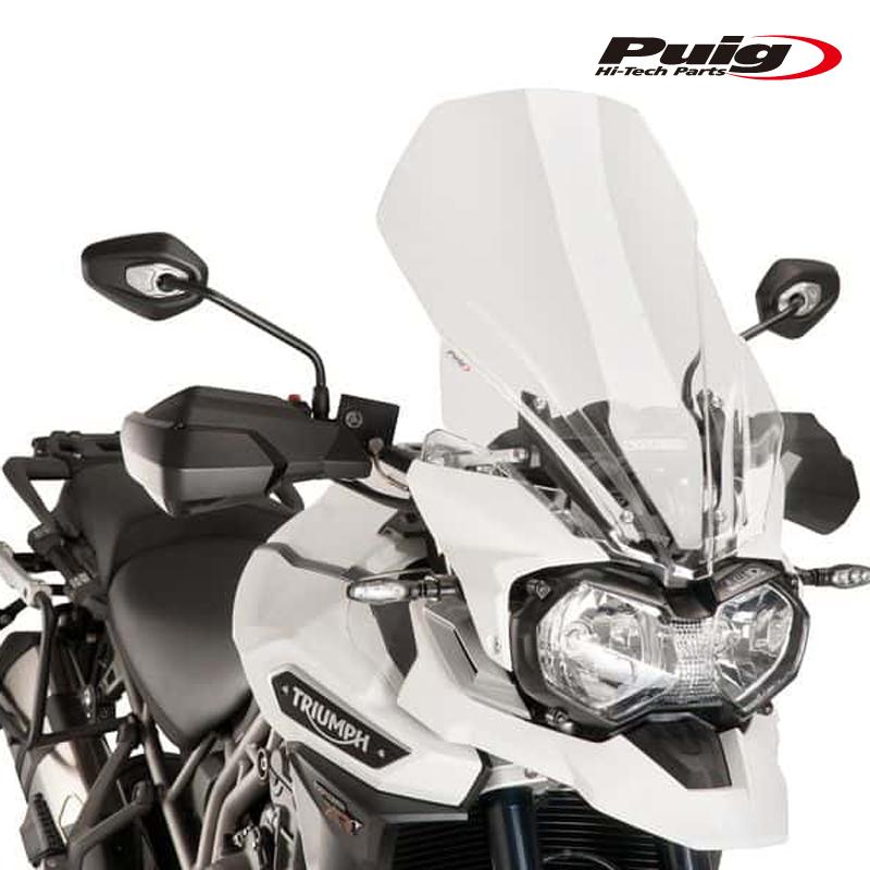Puig 8915W Tourenscheibe Transparent – Verbesserter Windschutz Für Motorräder