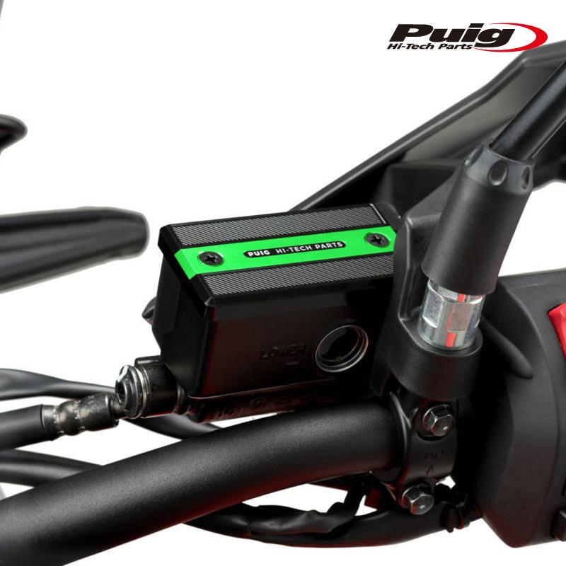 【みるる】 Puig（プーチ） Puig 9270V BRAKE-CLUTCH FLUID TANK CAP [GREEN