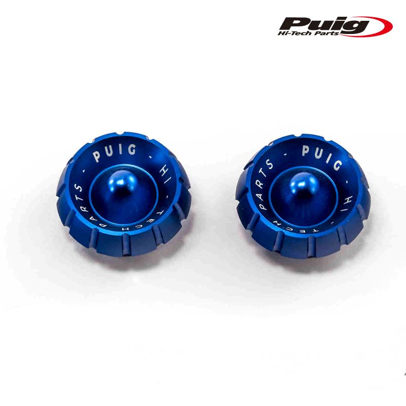 Puig 9420A BAR END CAPS THRUSTER[BLUE] KAWASAKI NINJA 650(20-21) Z650 ...