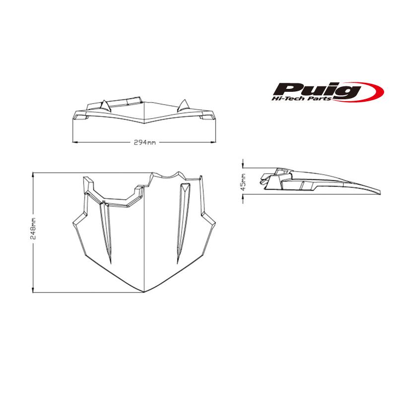 Puig（プーチ） Puig 9507J WINDSHIELD NEW GENERATION SPORT PLUS
