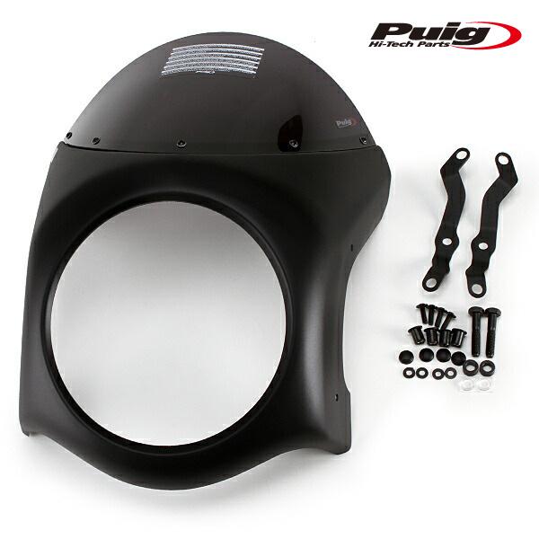 プーチビキニカウルz900rs Puig（プーチ） Puig 9595F RETRO SEMI FAIRING [DARK SMOKE] Kawasaki