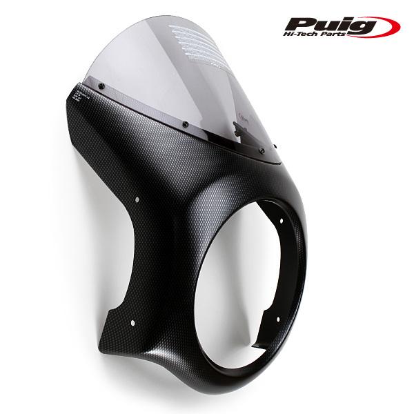 Puig（プーチ） Puig 9596H RETRO SEMI FAIRING [CARBON LOOK/SMOKE