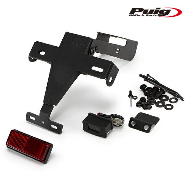 Puig 9629N LICENSE SUPPORTS Kawasaki Ninja 400 (18-24) Z400 (19-24) Ninja E-1 (24-25) プーチ フェンダーレス_1