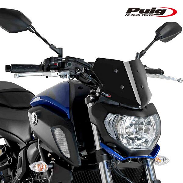 Puig 9666N NEW GENERATION SPORT [BLACK] YAMAHA MT-07 (18-20) FZ-07 (18-20) プーチ スクリーン カウル｜rambutan｜02