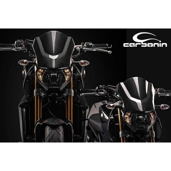 Carbonin CY15350カーボン フライスクリーン YAMAHA MT-09(14-16)｜rambutan｜02