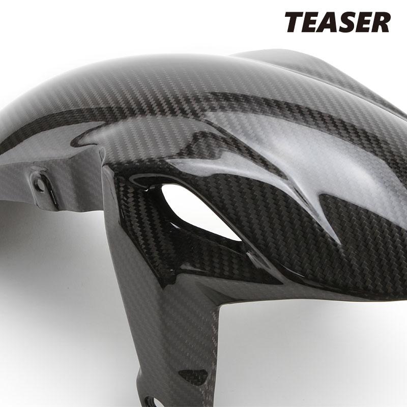 TEASER FFK09G FRONT FENDER 【DRY CARBON HG】 Kawasaki Ninja650 (17