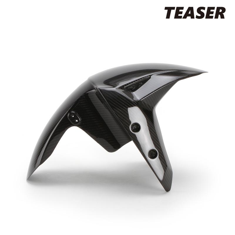 TEASER FFK10G FRONT FENDER【DRY CARBON HG】 Kawasaki ZX-4R (23-24) ZX-4RR (23-24) ZX-25R (18-24) ティーザー カーボン フロント フェンダー