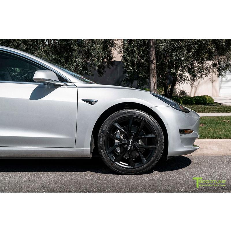 SS198585114SB T Sportline Tesla Model 3 テスラ モデル ３ ホイール 19 TSS Flow 【Matte Black】｜rambutan｜10