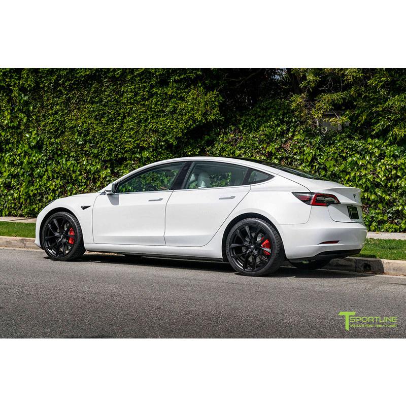 SS208585114SB T Sportline Tesla Model 3 テスラ モデル ３ ホイール 20 TSS Flow Forged Tesla Weel(Set of 4) 【Satin Black】｜rambutan｜05