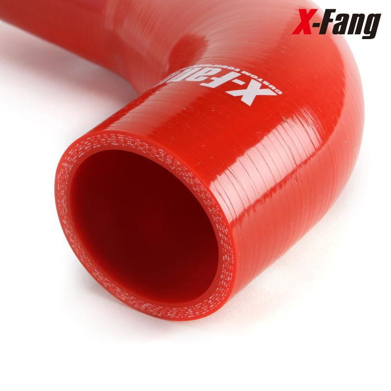 X-fang TGS デリカD5 インタークーラーホース　レッド X-Fang TGS-IC1928RD Silicon Intercooler Hose SET / CV1W RED