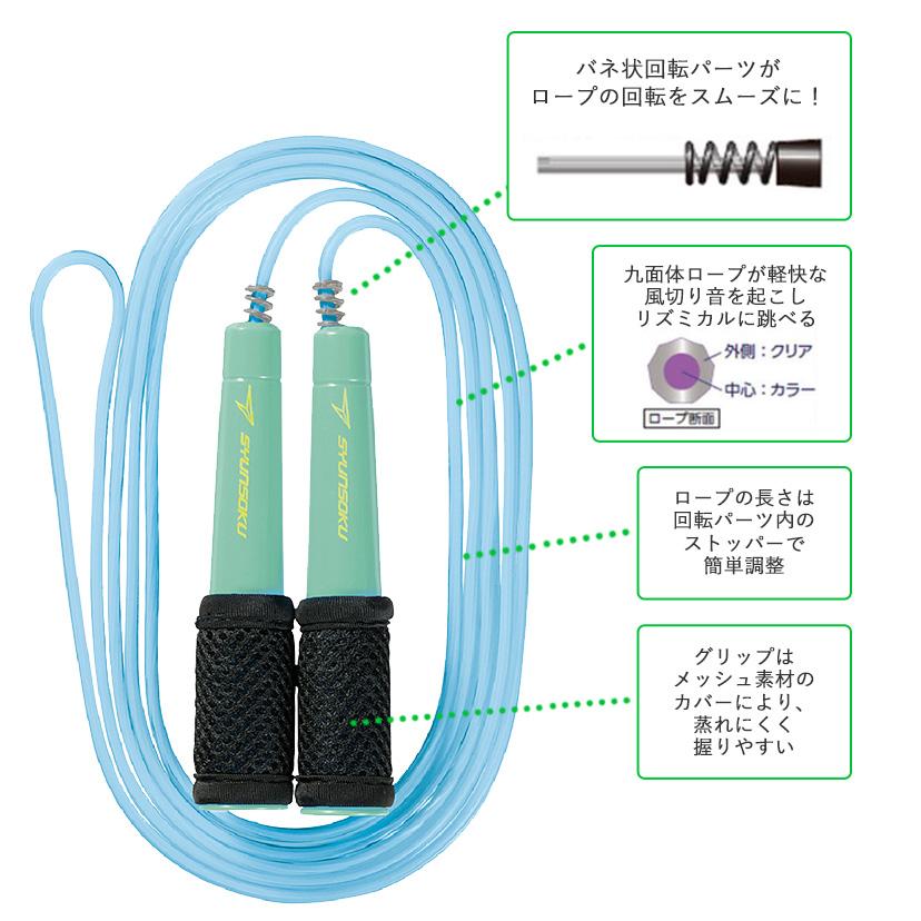 瞬足なわとび BM スカイミント ライラック ダークブルー デビカ 縄跳び