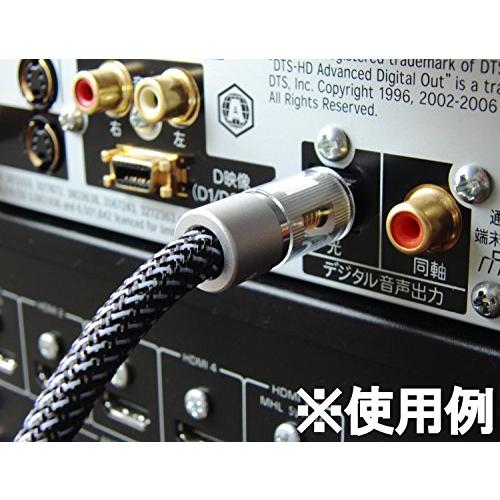 光デジタルケーブル 1.0m ハイレゾ音源対応 192KHz 24Bit ハイグレード