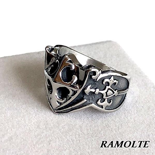 メンズ リング クロス シールド 盾 十字軍 シルバー アクセサリー 指輪