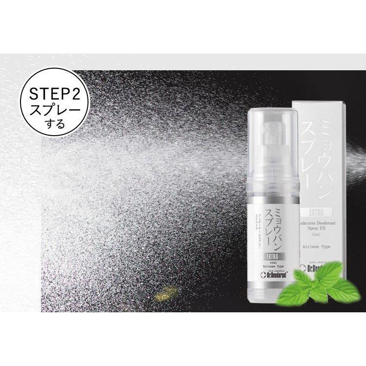 ドクターデオドラント ミョウバンスプレー EX （30ml）４本セット ② Dr.Deodorant 脇汗 制汗剤 ミョウバンスプレーEX お得2本セット