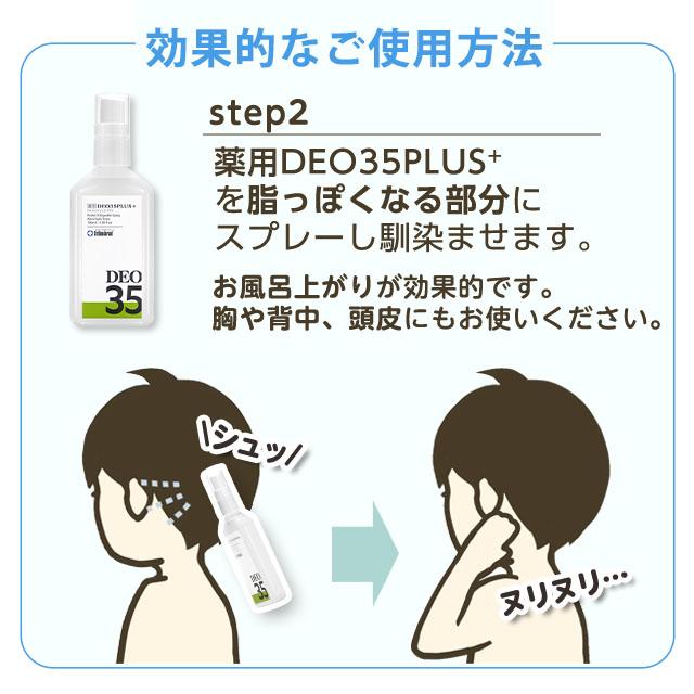 加齢臭 頭皮臭 消臭 スプレー 薬用デオ 35プラス お得2本セット ドクターデオドラント 加齢臭を消す ミドル脂臭 制汗剤 メンズ 男性 女性 薬用DEO 35PLUS+ | Dr.Deodorant | 13