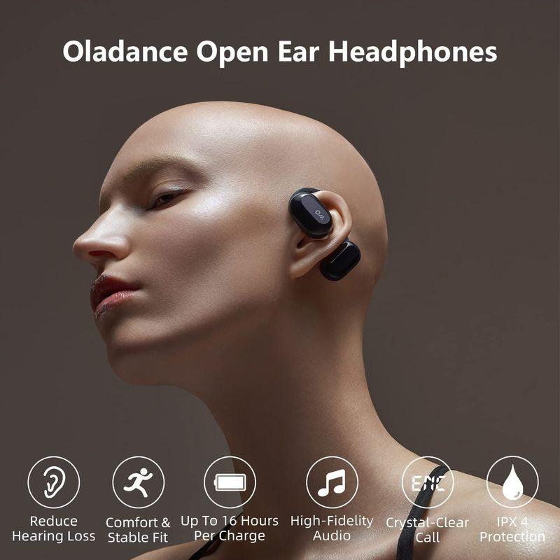 Oladance ウェアラブルステレオ ワイヤレスイヤホン Bluetooth5.2/ 耳をふさがない 開放型 オープンイヤー /16時間長｜ramu-kura｜06