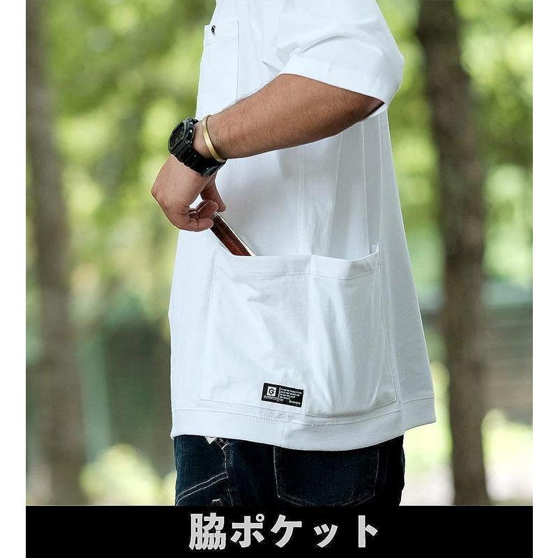 コーコス信岡 Tシャツ 5ポケット半袖Tシャツ ライトワッフル素材 G-437 アーミー