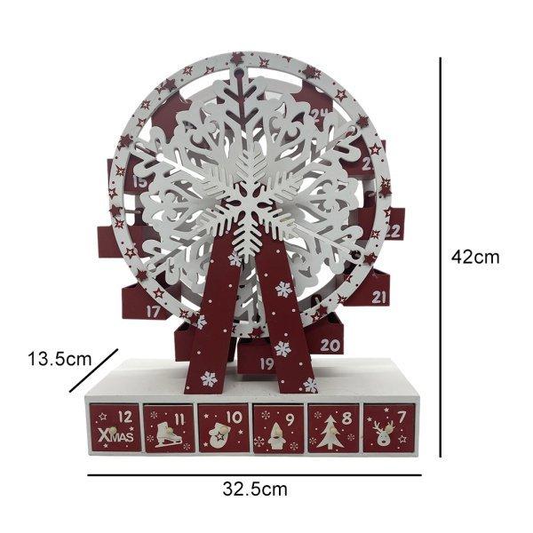 21春夏新色 Ferriswheelクリスマスカレンダークリスマスギフトパーティーの装飾ダイニングテーブルのクリスマスオーナメント新年パーティーホーム卓上 積木 Vca Net Vn