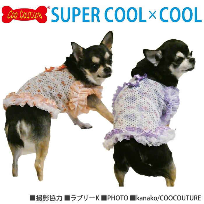 ❤️犬服ハンドメイド❤️クールクロス　フリルタンク 2026夏新作 クークチュール スーパークール×クール ガーデンフリル