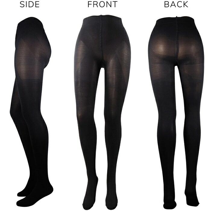 着圧タイツ 補正下着 イタリア製( M・L・LL) ヒップアップ 直ばき 2メ