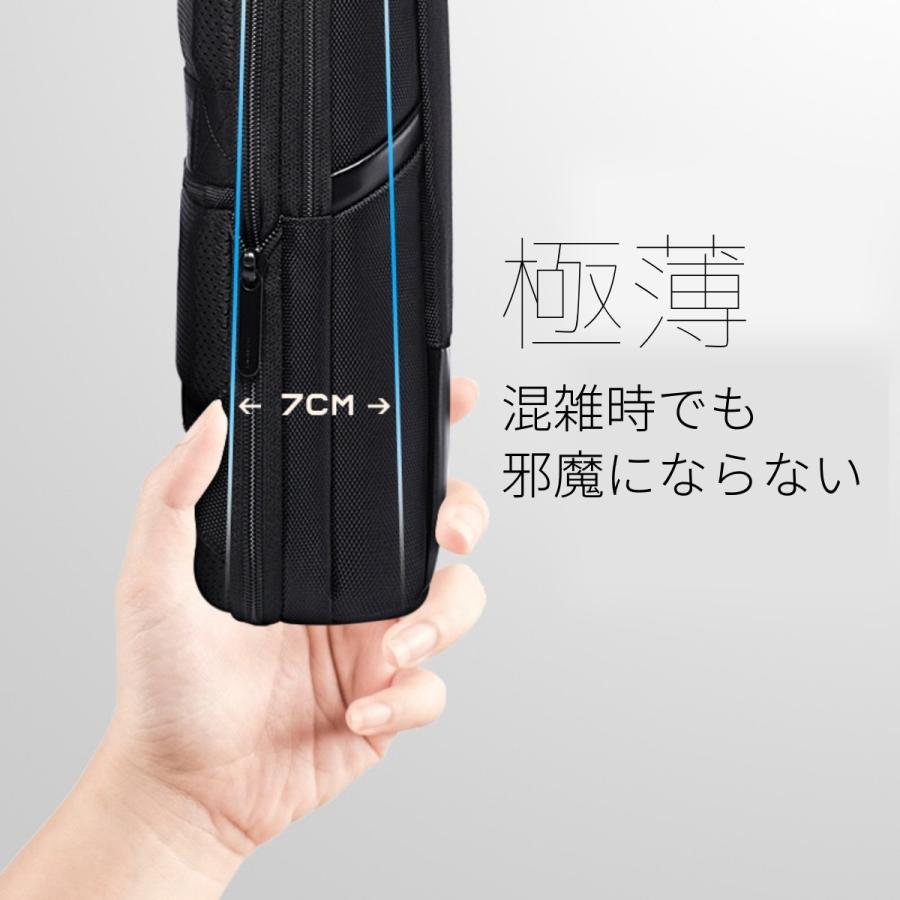 圧倒的な軽さ0.68kg ビジネスリュック メンズ 容量増やせる リュックサック 薄型 15.6インチ PC パソコン リュック ビジネス 20L |  | 03