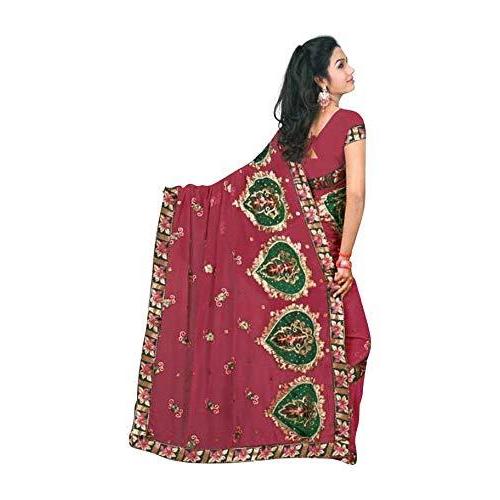 限定品 Indian Selections レディース 刺繍入りdeepshikaジョーゼットインドのサリーサリー A B004utsdxi ランちゃん 通販 Yahoo ショッピング 通販限定 Www Skylanceronline Com