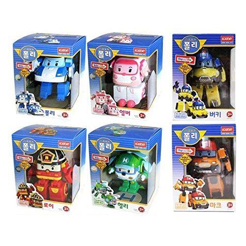 時間指定不可 Robocar Poli ロボカーポリー ポリ ロイ アンバー ヘリ バキー マーク 6セット 並行輸入品 新発 Zoetalentsolutions Com