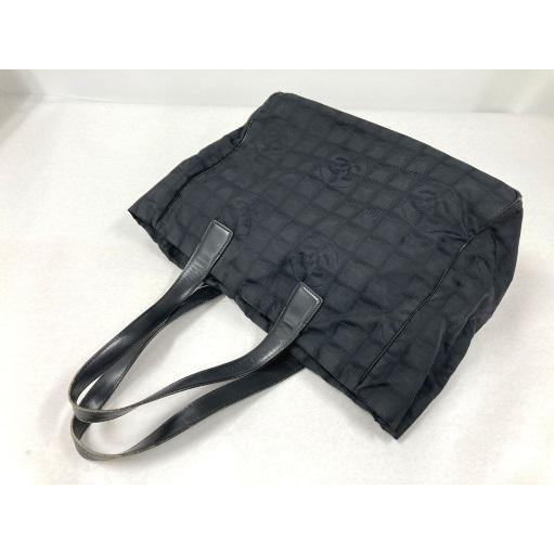 CHANEL 【中古】CHANEL シャネル ニュートラベルライン トートMM 黒