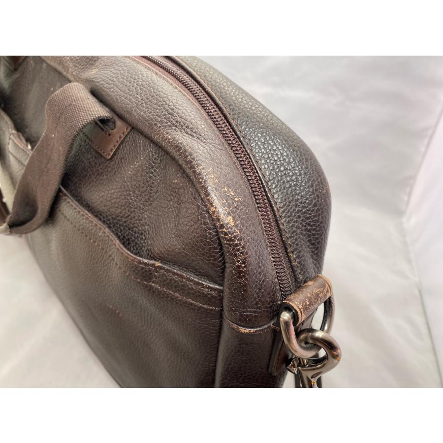 COACH（コーチ） メッセンジャーバッグ茶レザー【中古】ビジネスバッグ