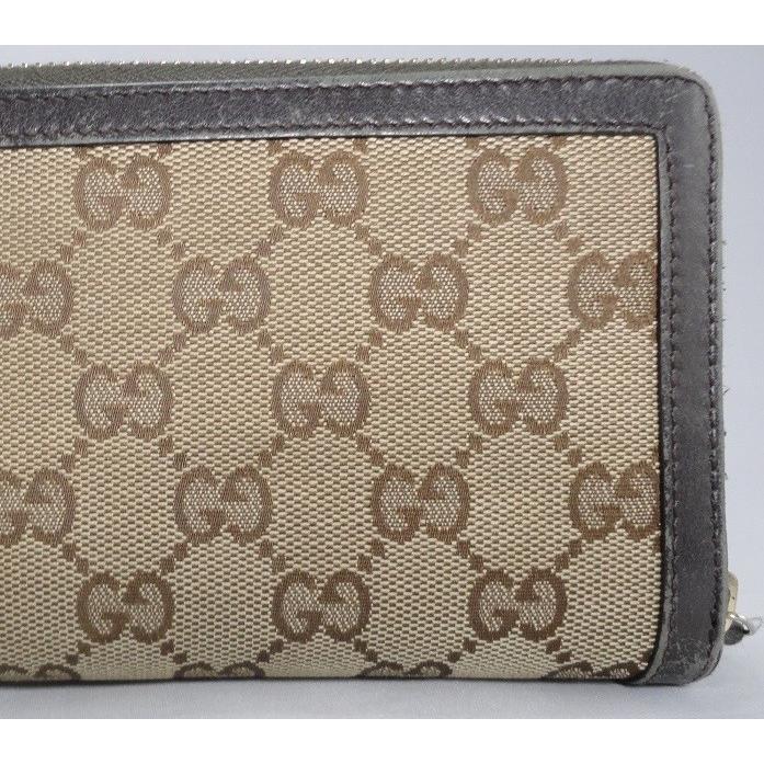 GUCCI（グッチ） 長財布 ラウンドジップ長財布 GG柄キャンバス