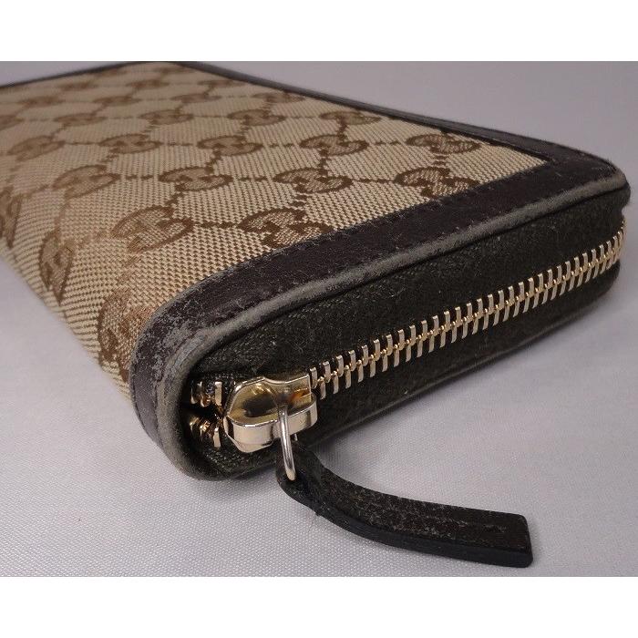 GUCCI（グッチ） 長財布 ラウンドジップ長財布 GG柄キャンバス
