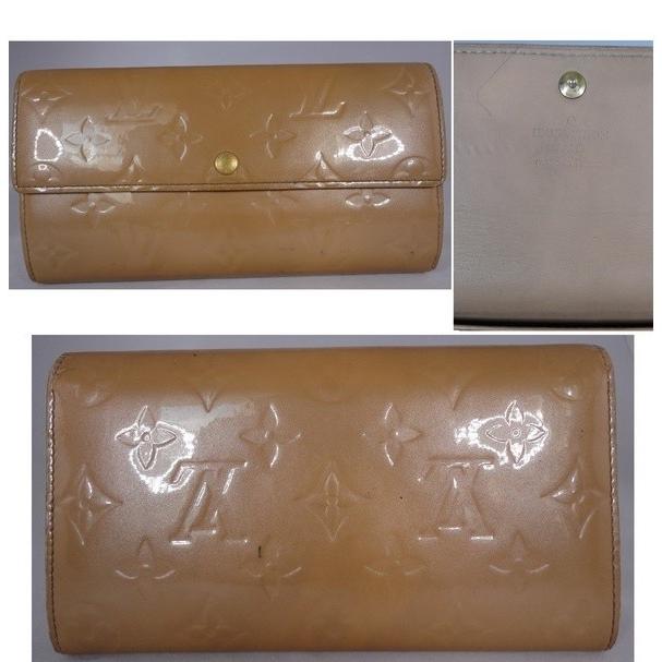 ルイヴィトンLOUIS VUITTON モノグラム ヴェルニ ジップ長財布