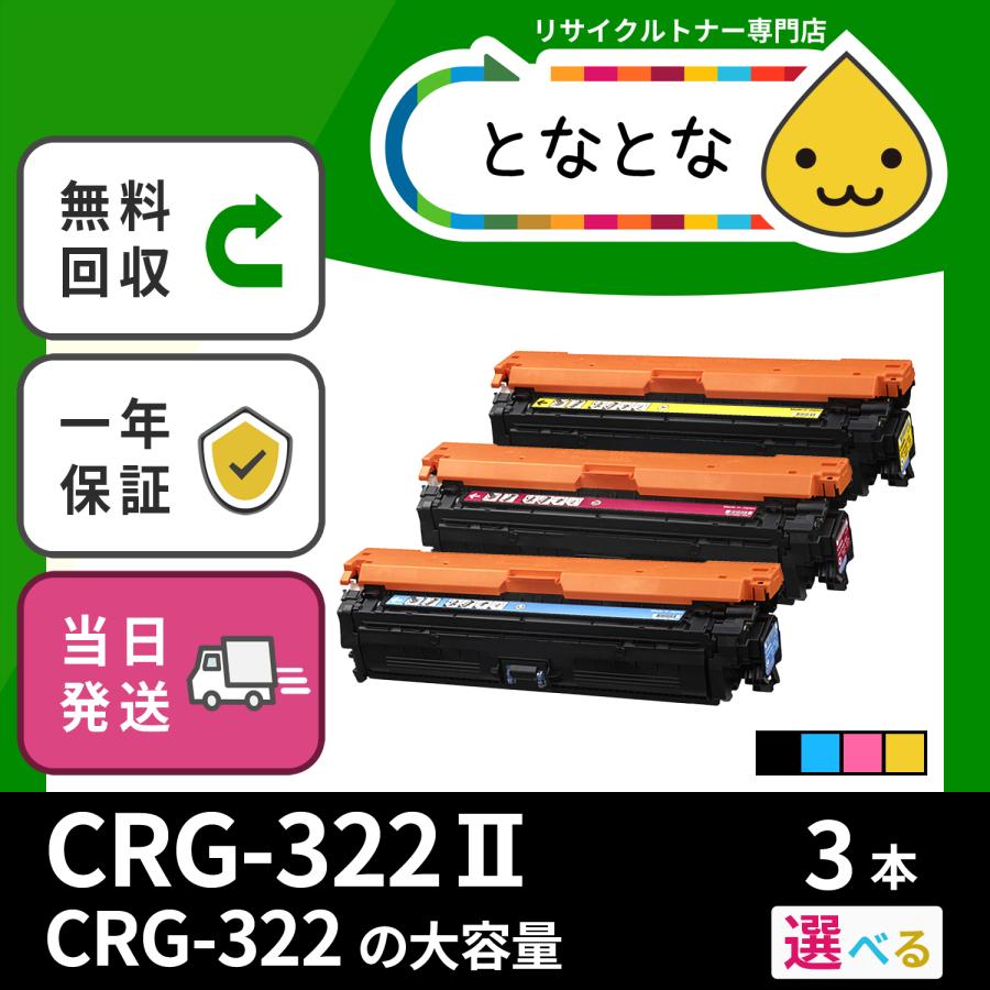 CRG-322II 選べる3色セット トナー カートリッジ Cartridge 322II