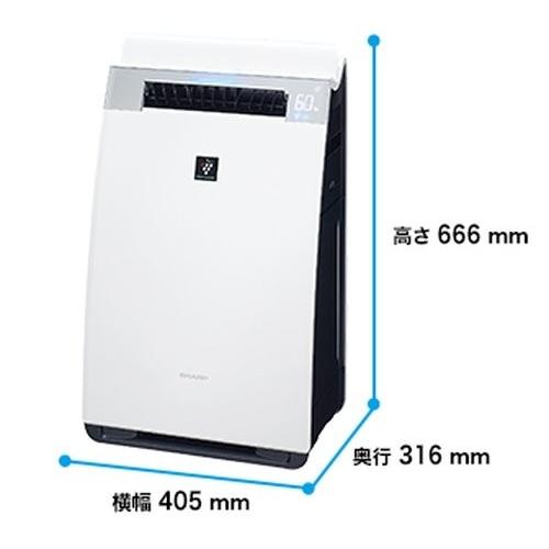 シャープ　加湿空気清浄機 KI-PX75-W ホワイト 新品未開封　送料無料 楽天市場】シャープ 加湿清浄機 KI-PX75 ホワイト系/ブラウン系