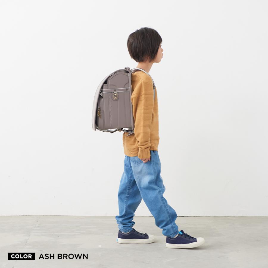 ランドセル 男の子 女の子 2027年アッシュコパンアンティーク 小学生 小学校 入学 人気 おすすめ 国内 A4 フラットファイル 堀江鞄製造 ラン活 日本製 手作りの画像
